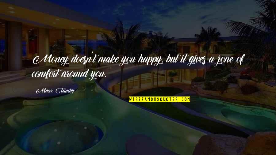 Make Happy Quotes By Maeve Binchy: Money doesn't make you happy, but it gives