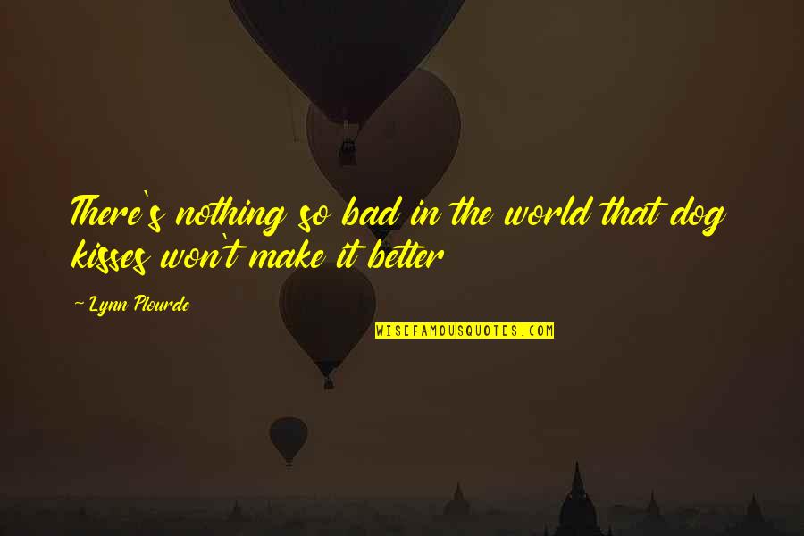 Make It Better Quotes By Lynn Plourde: There's nothing so bad in the world that