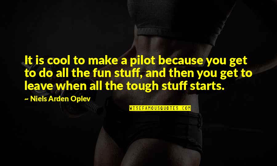 Make It Fun Quotes By Niels Arden Oplev: It is cool to make a pilot because
