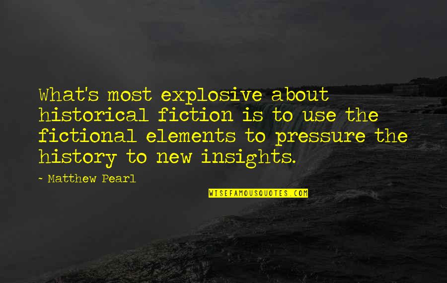 Make It Rain Movie Quote Quotes By Matthew Pearl: What's most explosive about historical fiction is to Make It Rain Movie Quote Quotes By Matthew Pearl: What's most explosive about historical fiction is to