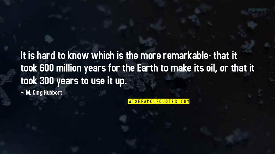 Make It Up Quotes By M. King Hubbert: It is hard to know which is the Make It Up Quotes By M. King Hubbert: It is hard to know which is the