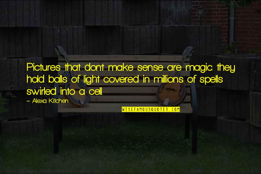 Make Magic Quotes By Alexa Kitchen: Pictures that don't make sense are magic. they