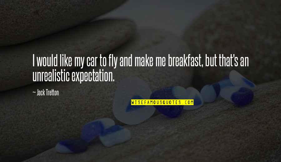 Make Me Breakfast Quotes By Jack Tretton: I would like my car to fly and Make Me Breakfast Quotes By Jack Tretton: I would like my car to fly and