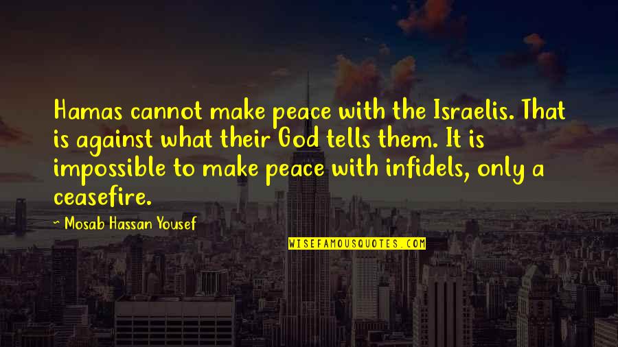 Make Peace Quotes By Mosab Hassan Yousef: Hamas cannot make peace with the Israelis. That