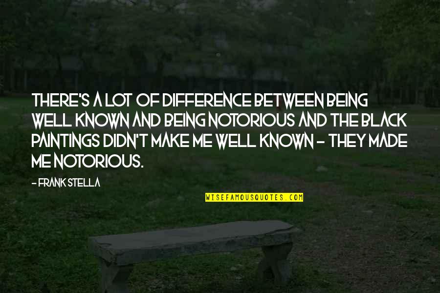 Make Your Own Black Quotes By Frank Stella: There's a lot of difference between being well Make Your Own Black Quotes By Frank Stella: There's a lot of difference between being well