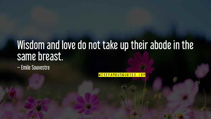 Making Plans Quote Quotes By Emile Souvestre: Wisdom and love do not take up their Making Plans Quote Quotes By Emile Souvestre: Wisdom and love do not take up their