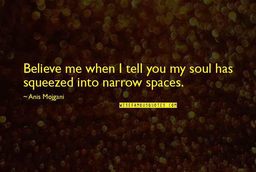 Makini Shakur Quotes By Anis Mojgani: Believe me when I tell you my soul