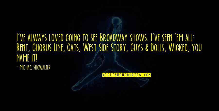 Makkah Pictures Quotes By Michael Showalter: I've always loved going to see Broadway shows. Makkah Pictures Quotes By Michael Showalter: I've always loved going to see Broadway shows.