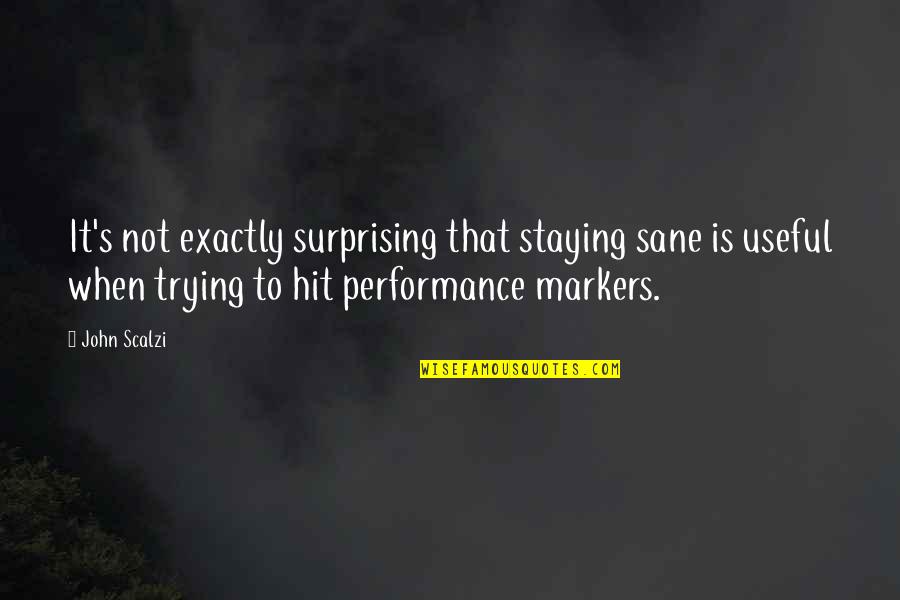 Makokha Videos Quotes By John Scalzi: It's not exactly surprising that staying sane is Makokha Videos Quotes By John Scalzi: It's not exactly surprising that staying sane is