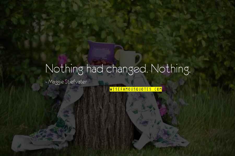 Makonda Youtube Quotes By Maggie Stiefvater: Nothing had changed. Nothing. Makonda Youtube Quotes By Maggie Stiefvater: Nothing had changed. Nothing.