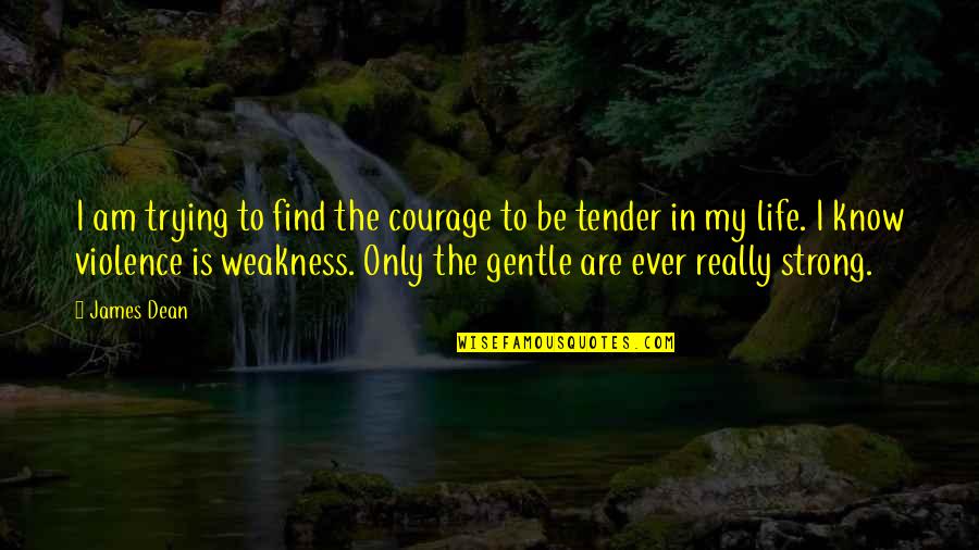 Malarone Monroe Quotes By James Dean: I am trying to find the courage to