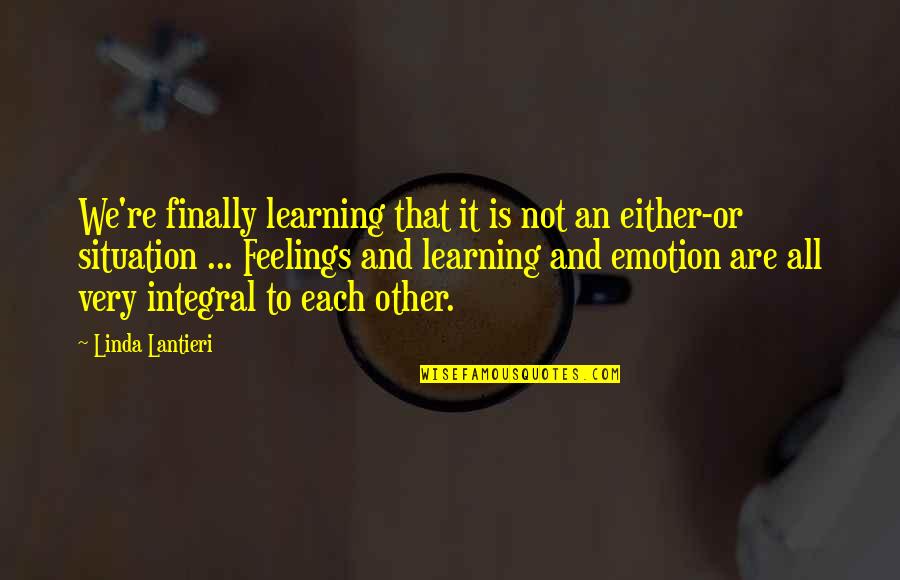 Malawak Synonym Quotes By Linda Lantieri: We're finally learning that it is not an Malawak Synonym Quotes By Linda Lantieri: We're finally learning that it is not an