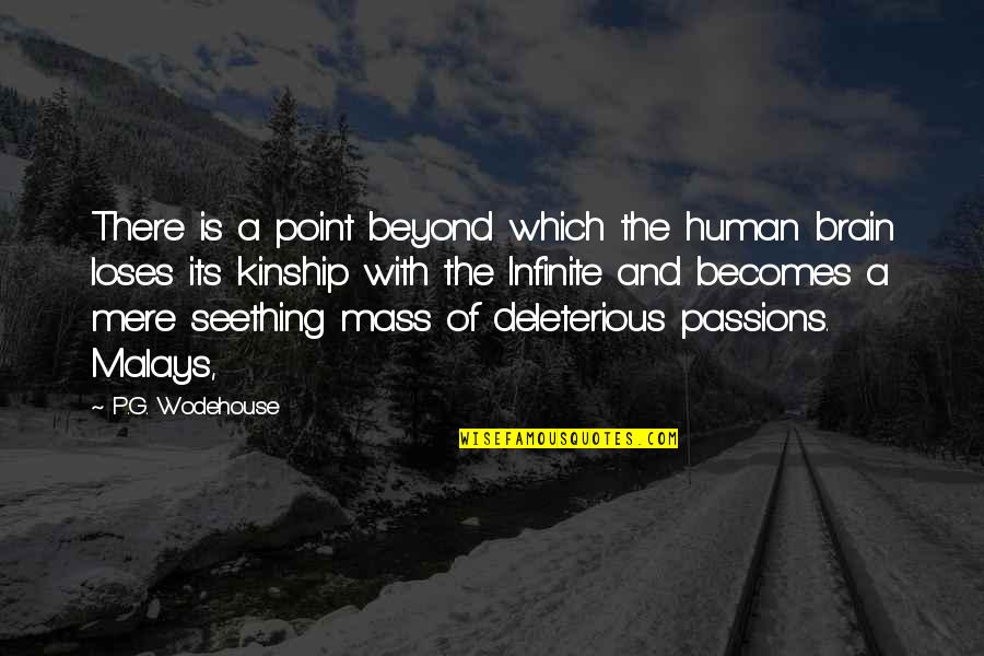 Malays Quotes By P.G. Wodehouse: There is a point beyond which the human