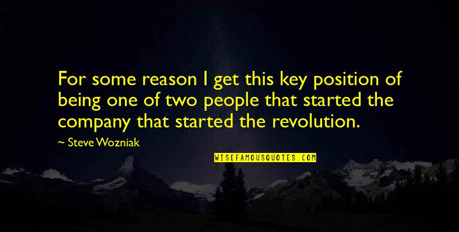 Malazoo Quotes By Steve Wozniak: For some reason I get this key position