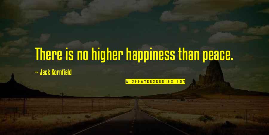 Malcolm X 1965 Quotes By Jack Kornfield: There is no higher happiness than peace. Malcolm X 1965 Quotes By Jack Kornfield: There is no higher happiness than peace.