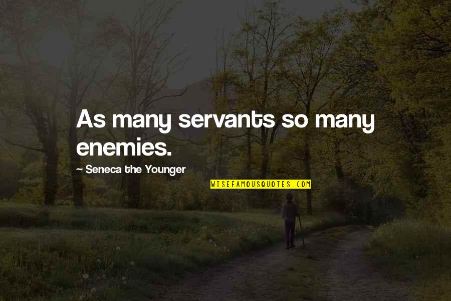 Malfi Quotes By Seneca The Younger: As many servants so many enemies.