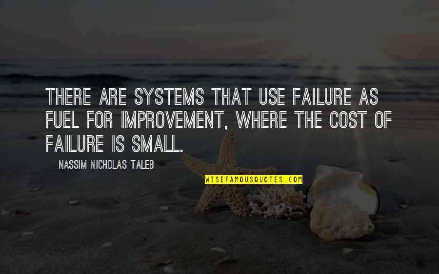 Malgre Quotes By Nassim Nicholas Taleb: There are systems that use failure as fuel