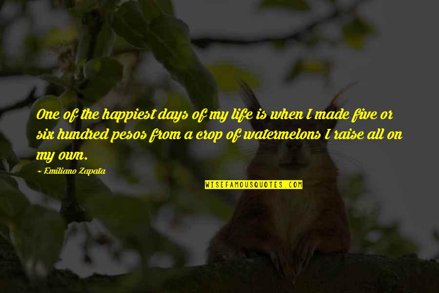 Mallorie In The Making Quotes By Emiliano Zapata: One of the happiest days of my life