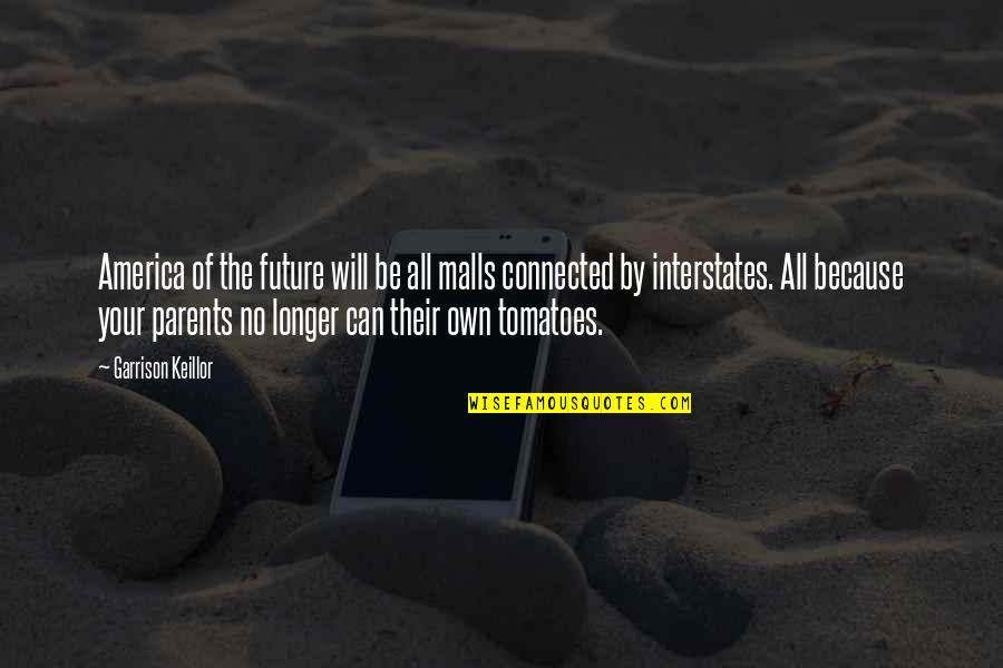 Malls Quotes By Garrison Keillor: America of the future will be all malls Malls Quotes By Garrison Keillor: America of the future will be all malls