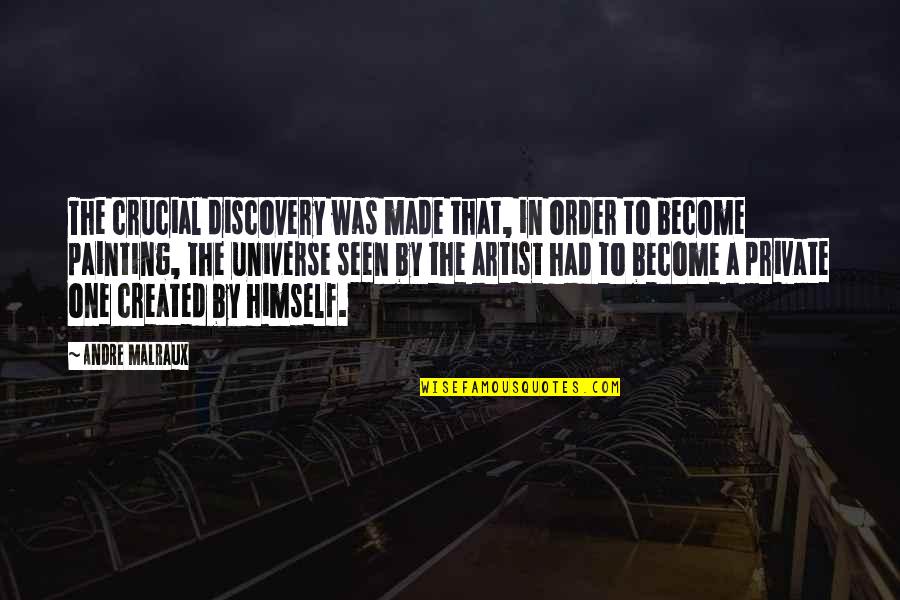 Malraux Quotes By Andre Malraux: The crucial discovery was made that, in order Malraux Quotes By Andre Malraux: The crucial discovery was made that, in order