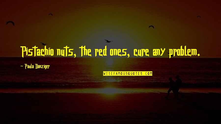 Mambo Jambo Quotes By Paula Danziger: Pistachio nuts, the red ones, cure any problem.