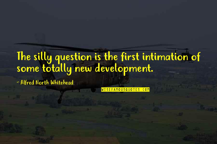 Mamito Asi Quotes By Alfred North Whitehead: The silly question is the first intimation of