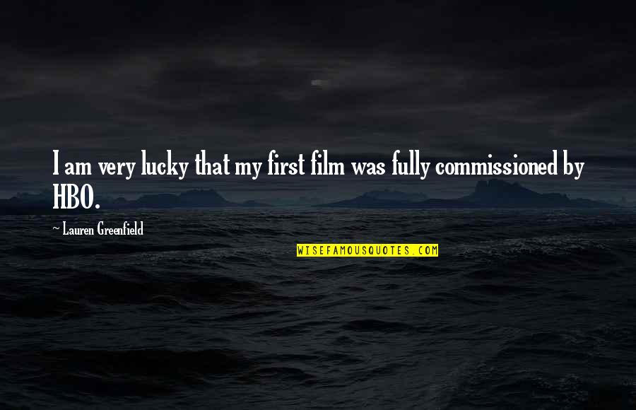 Mamontov Sergiev Quotes By Lauren Greenfield: I am very lucky that my first film Mamontov Sergiev Quotes By Lauren Greenfield: I am very lucky that my first film