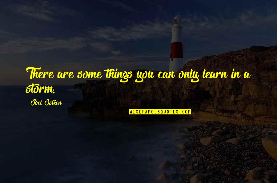 Mamoon Syed Quotes By Joel Osteen: There are some things you can only learn Mamoon Syed Quotes By Joel Osteen: There are some things you can only learn