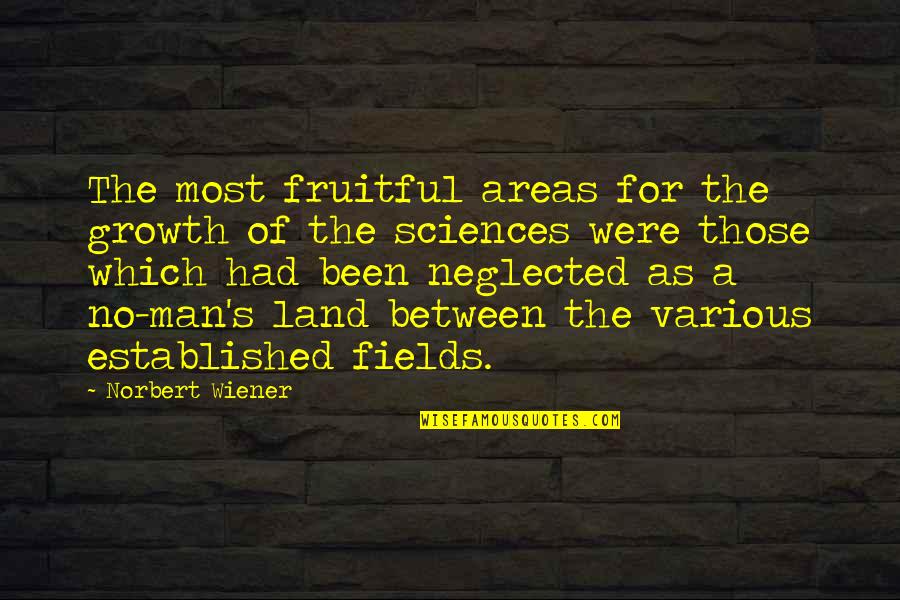 Man Growth Quotes By Norbert Wiener: The most fruitful areas for the growth of Man Growth Quotes By Norbert Wiener: The most fruitful areas for the growth of