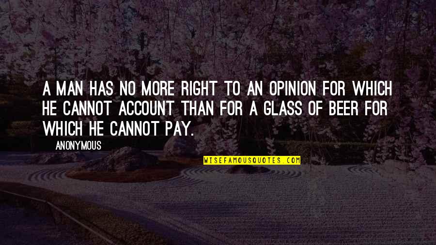 Man In The Glass Quotes By Anonymous: A man has no more right to an Man In The Glass Quotes By Anonymous: A man has no more right to an
