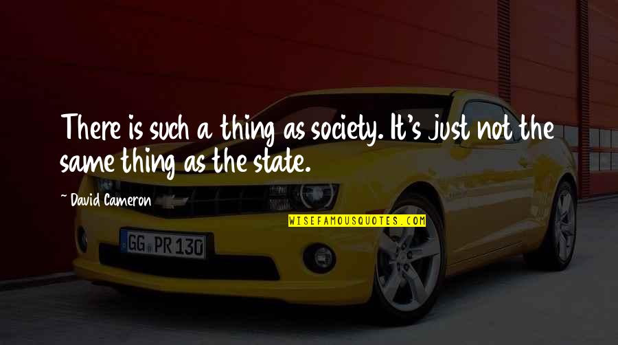 Man Is Born Free Quotes By David Cameron: There is such a thing as society. It's