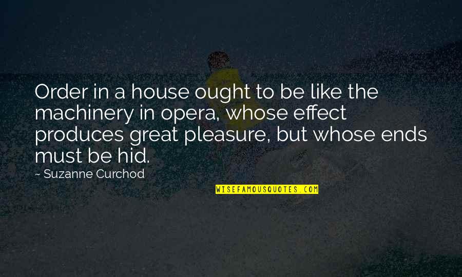 Man Jeete Jag Jeet Quotes By Suzanne Curchod: Order in a house ought to be like Man Jeete Jag Jeet Quotes By Suzanne Curchod: Order in a house ought to be like