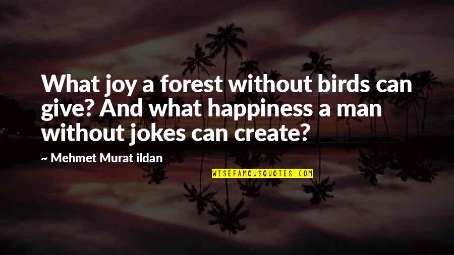 Man Jokes Quotes By Mehmet Murat Ildan: What joy a forest without birds can give?