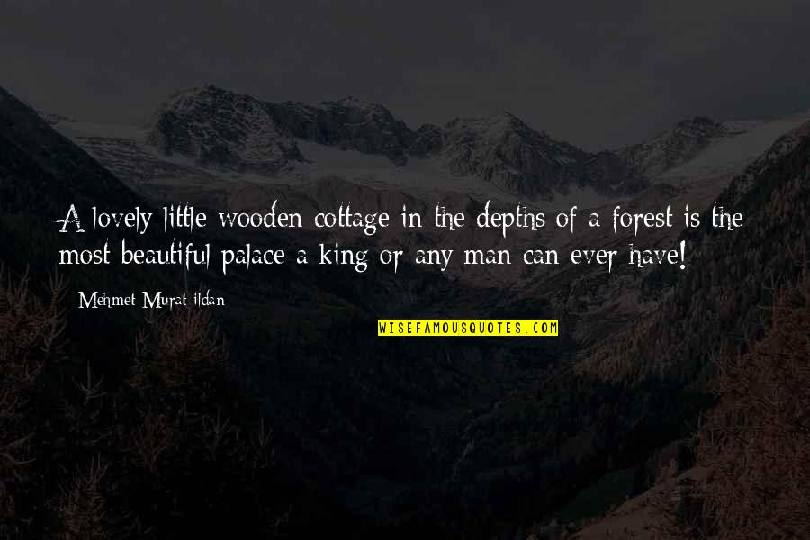 Man Of The House Quotes By Mehmet Murat Ildan: A lovely little wooden cottage in the depths Man Of The House Quotes By Mehmet Murat Ildan: A lovely little wooden cottage in the depths