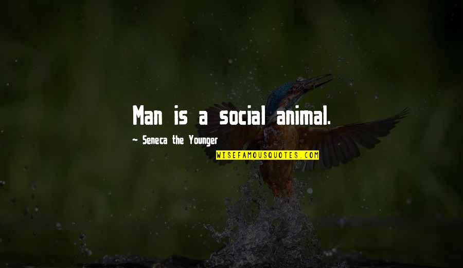 Man Social Animal Quotes By Seneca The Younger: Man is a social animal.