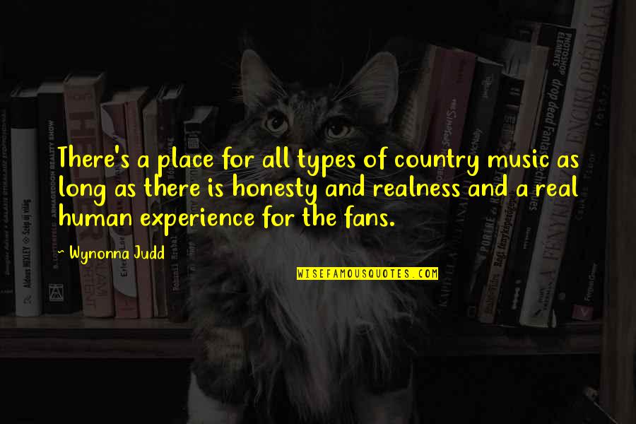 Man Under The Thumb Quotes By Wynonna Judd: There's a place for all types of country Man Under The Thumb Quotes By Wynonna Judd: There's a place for all types of country