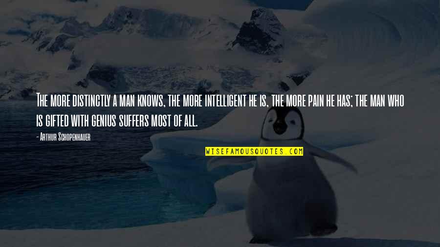 Man Who Knows Quotes By Arthur Schopenhauer: The more distinctly a man knows, the more Man Who Knows Quotes By Arthur Schopenhauer: The more distinctly a man knows, the more