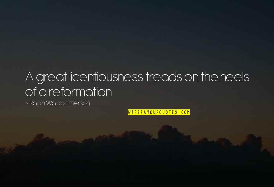 Manage To Survive Crossword Quotes By Ralph Waldo Emerson: A great licentiousness treads on the heels of Manage To Survive Crossword Quotes By Ralph Waldo Emerson: A great licentiousness treads on the heels of