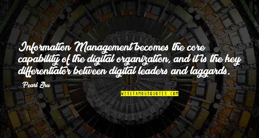Management Information Quotes By Pearl Zhu: Information Management becomes the core capability of the