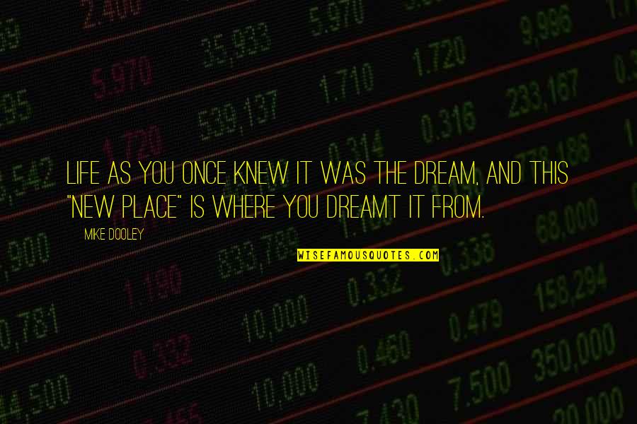 Manamela Maya Quotes By Mike Dooley: Life as you once knew it was the Manamela Maya Quotes By Mike Dooley: Life as you once knew it was the