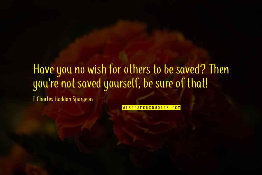 Mandarins Quotes By Charles Haddon Spurgeon: Have you no wish for others to be