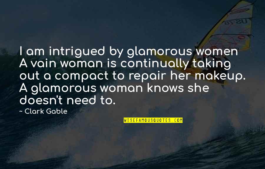 Mandelli Sistemi Quotes By Clark Gable: I am intrigued by glamorous women A vain Mandelli Sistemi Quotes By Clark Gable: I am intrigued by glamorous women A vain