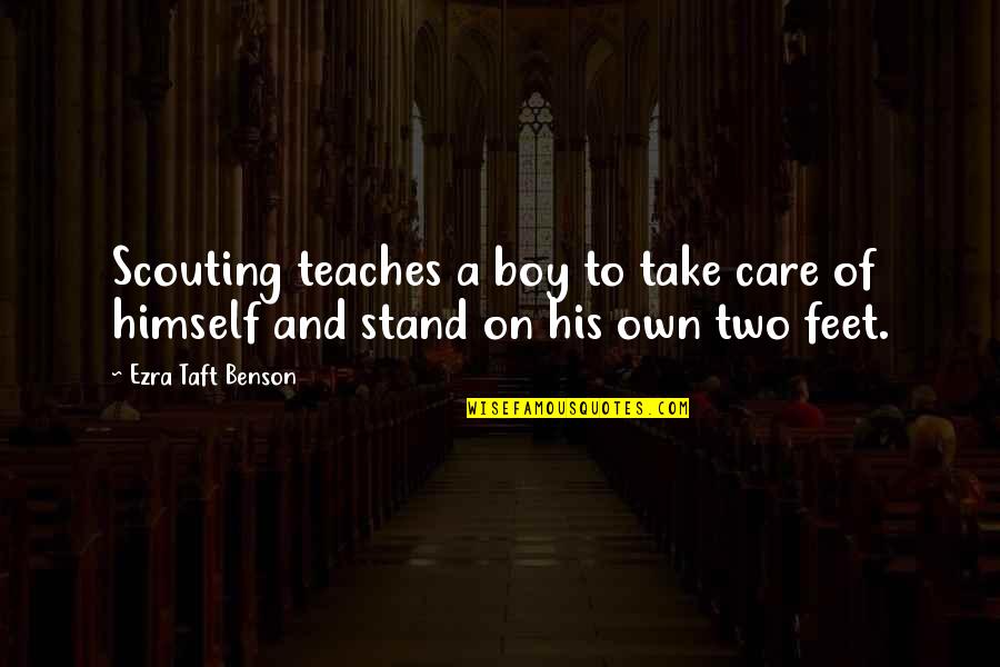 Mandrake Miami Quotes By Ezra Taft Benson: Scouting teaches a boy to take care of