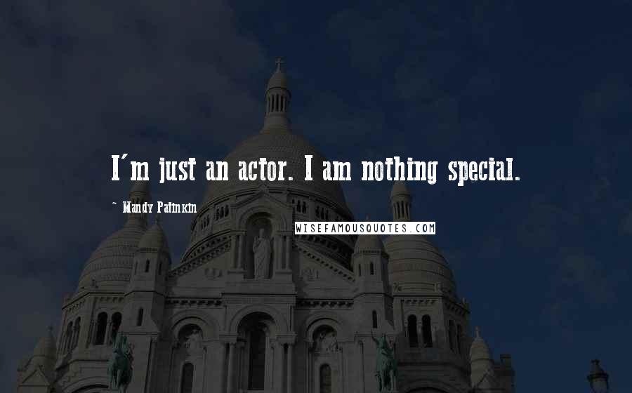 Mandy Patinkin quotes: I'm just an actor. I am nothing special.