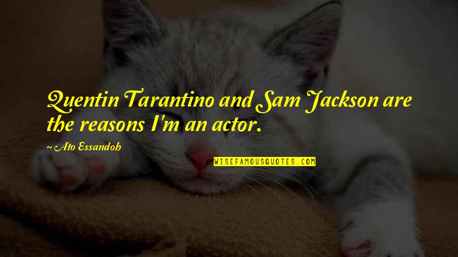 Manhole Steps Quotes By Ato Essandoh: Quentin Tarantino and Sam Jackson are the reasons