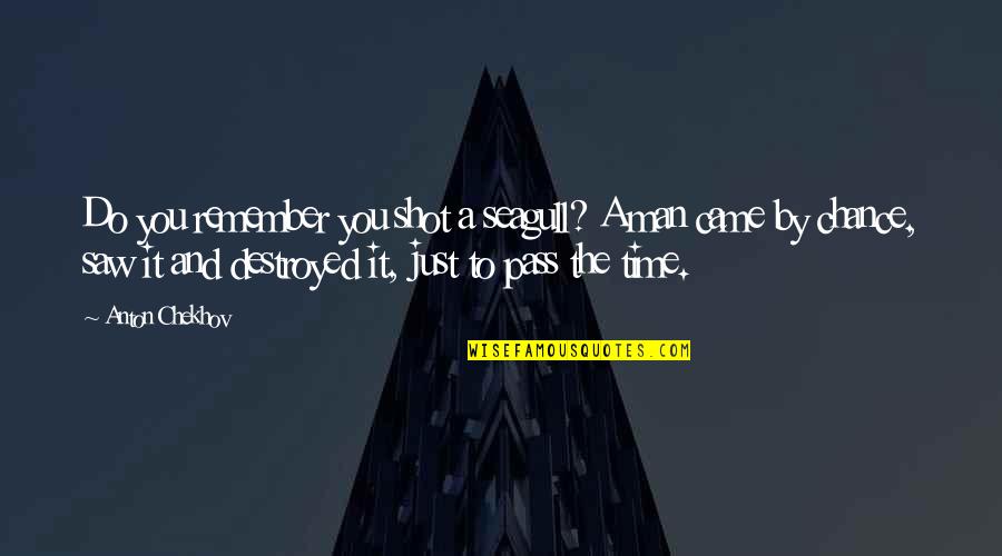 Manier Quotes By Anton Chekhov: Do you remember you shot a seagull? A