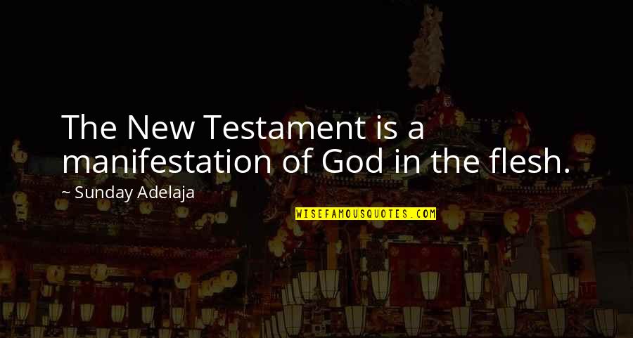 Manifestation Quotes By Sunday Adelaja: The New Testament is a manifestation of God