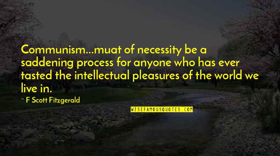 Manipulators And Liars Quotes By F Scott Fitzgerald: Communism...muat of necessity be a saddening process for Manipulators And Liars Quotes By F Scott Fitzgerald: Communism...muat of necessity be a saddening process for