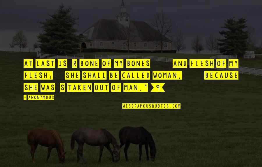Maniscalco Youtube Quotes By Anonymous: at last is r bone of my bones