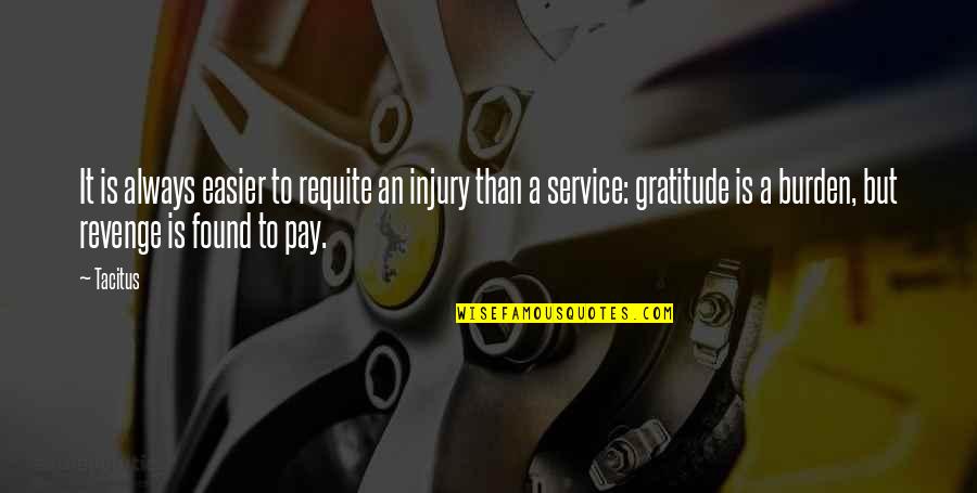 Manjeri Pin Quotes By Tacitus: It is always easier to requite an injury Manjeri Pin Quotes By Tacitus: It is always easier to requite an injury